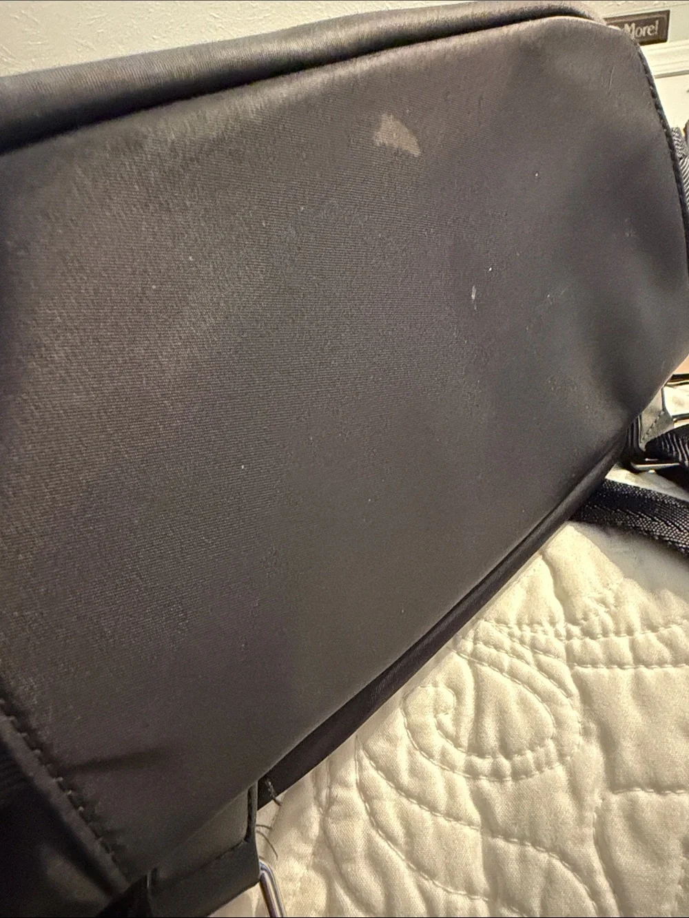 Calvin Klein Black nylon backpack, featuring Exterior Pockets